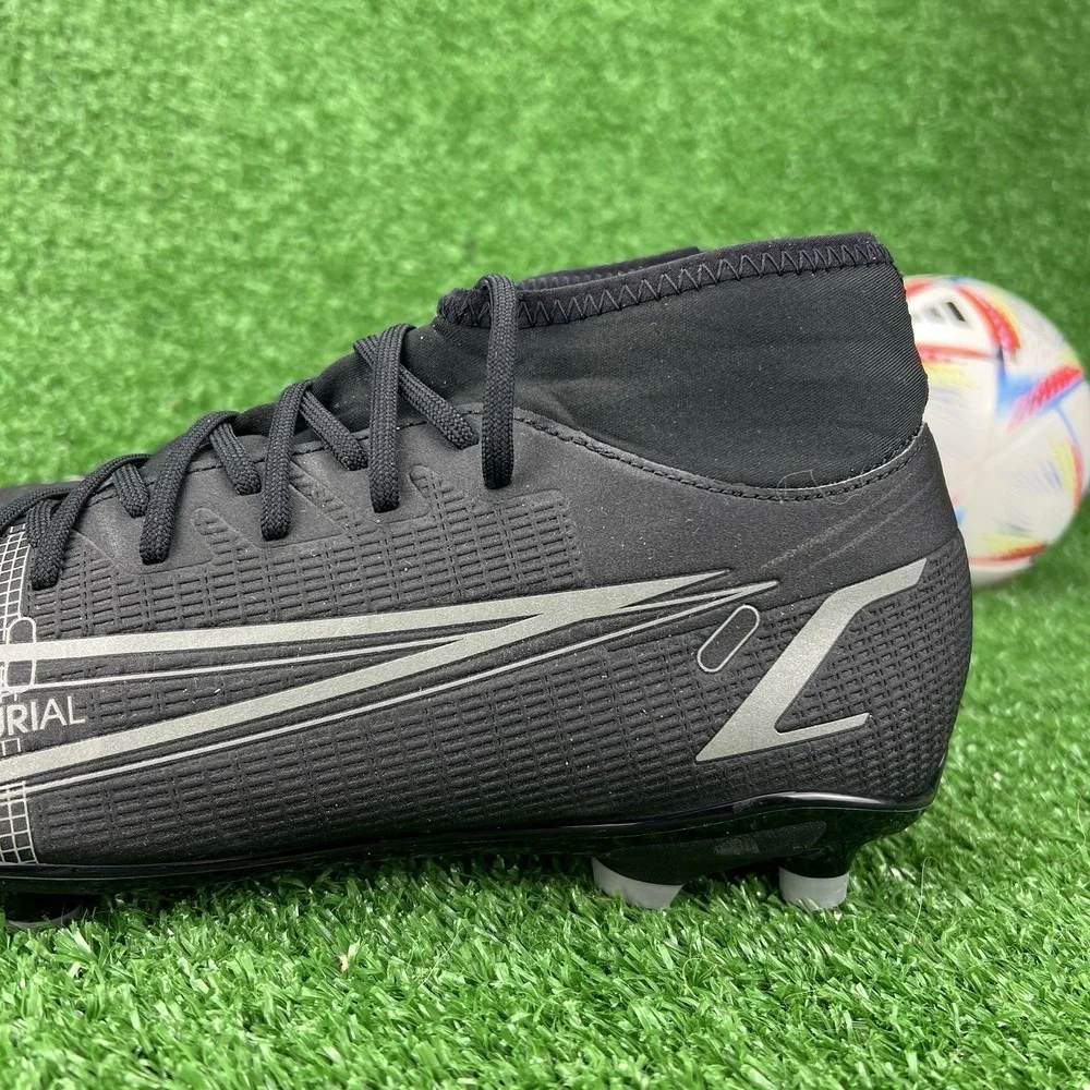 Nike Superfly 8 Club FG/MG Men's 9 Soccer Cleats CV0852 004 Black Iron Grey Boot